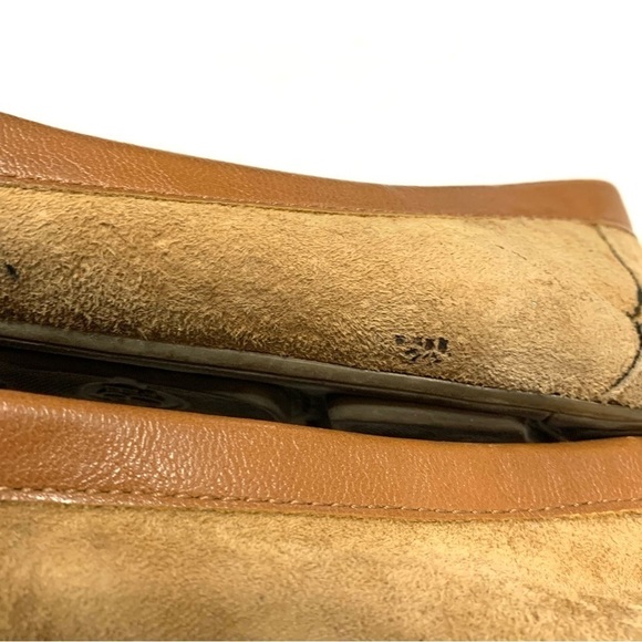 G.H. Bass & Co. Flats Tan Brown Suede Leather Loafers Shoes Womens Size 8.5 - Picture 4 of 8